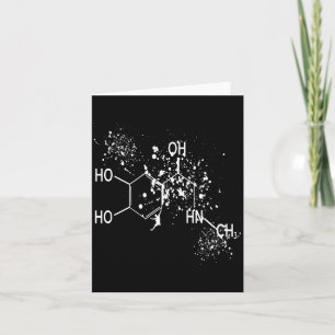 Carte Molécule de dopamine grimpeur humour de bloc scien