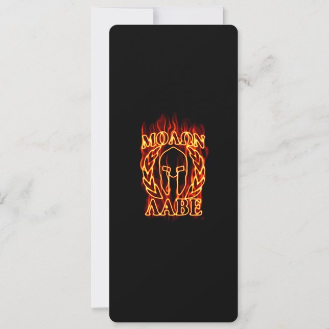 Carte Molon Labe Spartan (Devant)