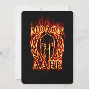 Carte Molon Labe Spartan