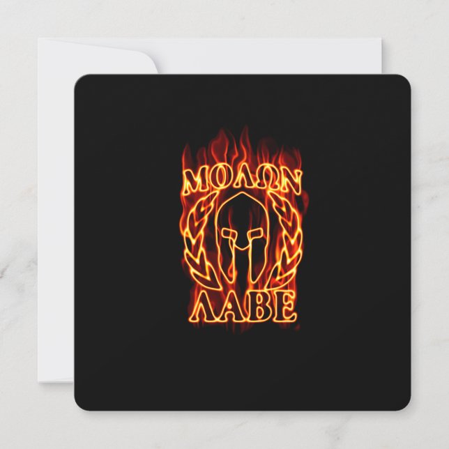 Carte Molon Labe Spartan (Devant)
