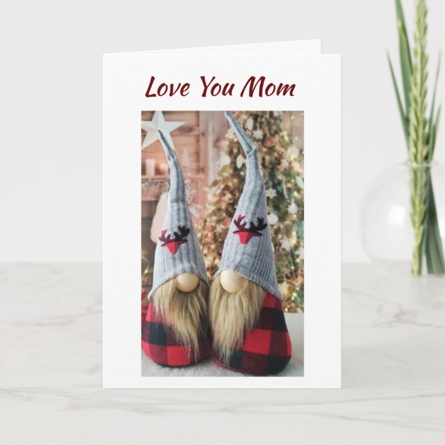 CARTE ***MOM*** AMOUR ET MERCI À **NOËL** (Devant)