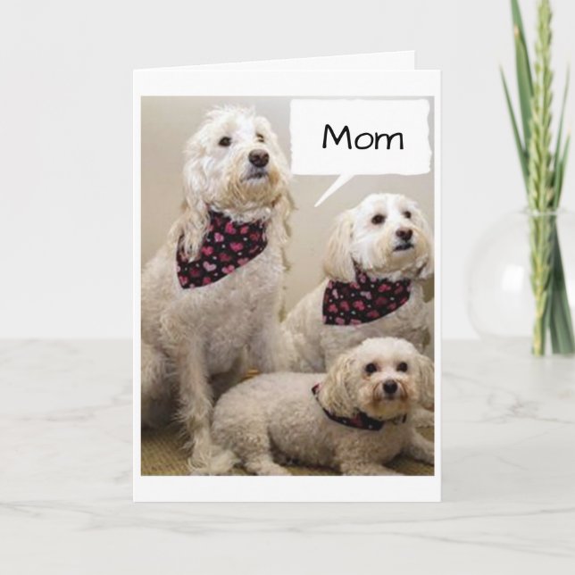 CARTE MOM EST SOUHAITÉ UNE JOLIE JOURNÉE DE MÈRE PAR 3 P (Devant)