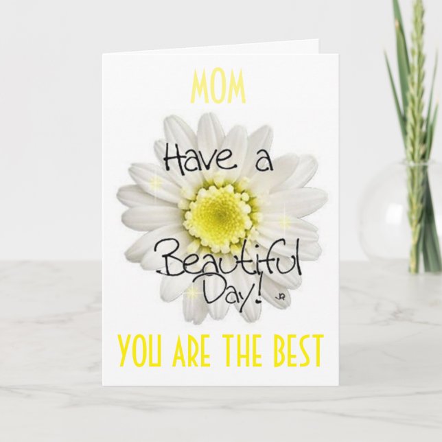 CARTE MOM-SEULEMENT LE MEILLEUR POUR LE MEILLEUR ANNIVER (Devant)