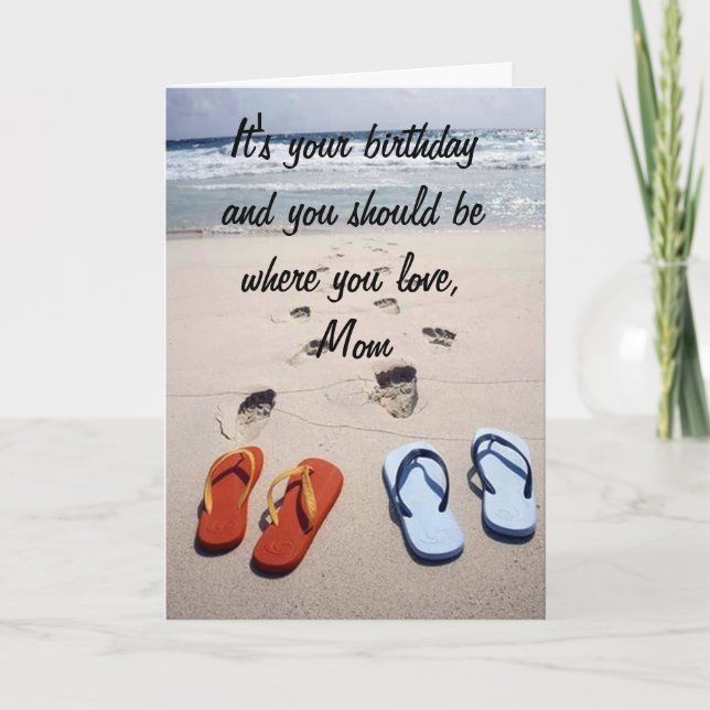 CARTE **MOM** VOUS MÉRITEZ LE DÉSIR DE VOTRE COEUR "PLAG (Devant)