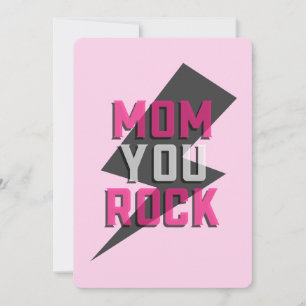 Carte MOM YOU ROCK – Carte de la fête des Mères