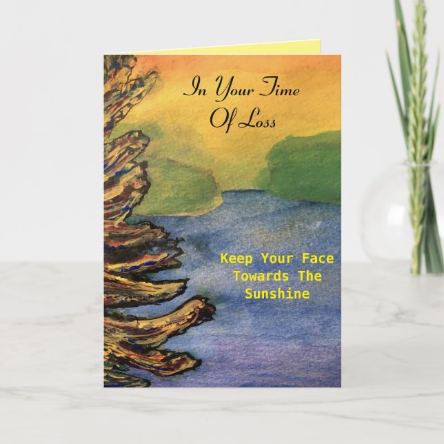 Carte Moment Sympathique De La Perte Du Soleil Et Du Cou (Devant)