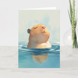 Carte Moment tranquille de Capybara