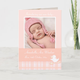 Carte momento photo de nouveau-né - chèque pêche
