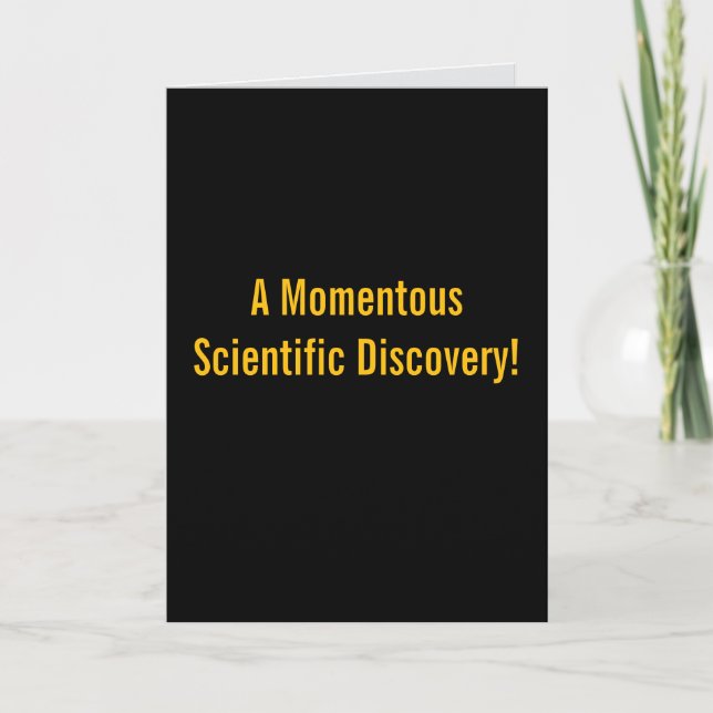 Carte Momentous Discovery... Folded Greeting Card (Devant)