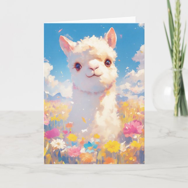 Carte Moments de prairie d'Alpaca (Devant)