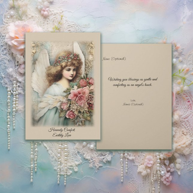 Carte Moments Spéciaux Ange de Style Vintage (Créateur téléchargé)