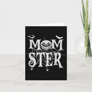 Carte Momster Funy Halloween pour maman Monster Citrouil
