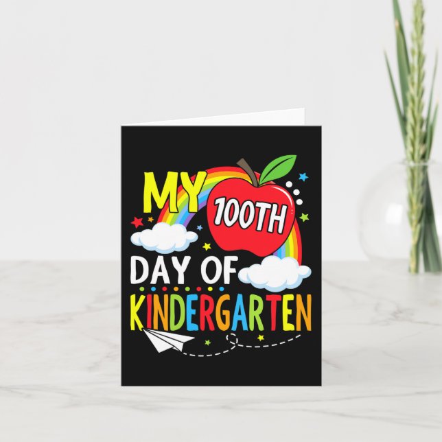 Carte Mon 100e Jour D'Enfants Enfants 1 (Devant)