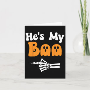 Carte Mon Boo Correspondant Halloween Pyjama Couples Hes