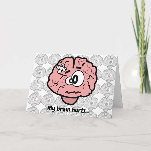 Carte Mon cerveau me fait mal (Devant)