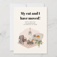 Mon chat et moi avons déménagé Changement d'adress