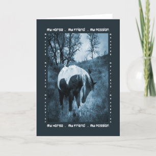 Carte Mon cheval, mon ami, ma passion
