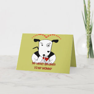 Carte Mon coeur appartient à ma maman