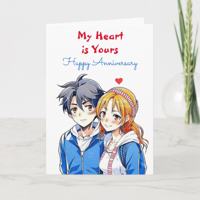 Carte Mon coeur est le tien | Anniversaire heureux d'Ani (Devant)