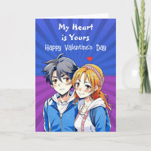 Carte Mon coeur est le tien   Heureuse Sainte-Valentin d