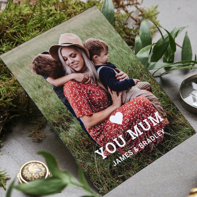Carte MON COEUR VOUS AIME MUM Fête des Mères Photo (Créateur téléchargé)
