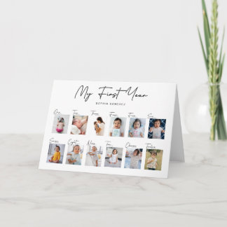 Carte Mon Collage Photo de la Première Année