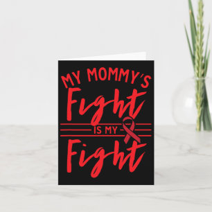 Carte Mon combat de maman est ma lutte contre le cancer