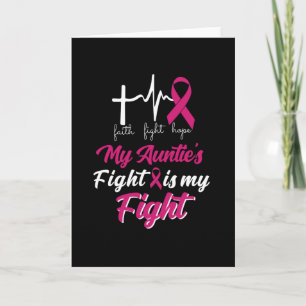 Carte Mon combat Tante est mon combat Cancer Sensibilisa