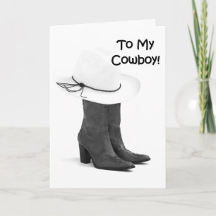 CARTE MON COWBOY-FAVORITE KISSER T'AIME