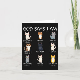 Carte Mon Dieu Maître Dit Que Je Suis Amoureux des chats