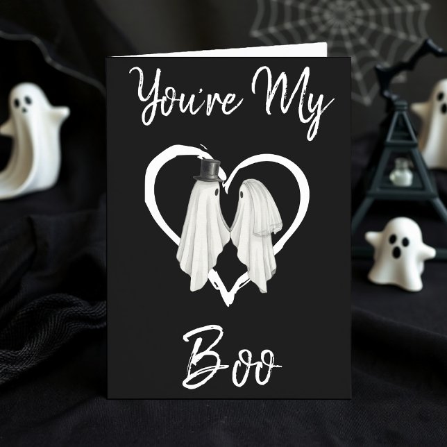 Carte Mon Fantôme De Boo Halloween Joyeux Anniversaire (My Boo Ghost Halloween Birthday Card
)