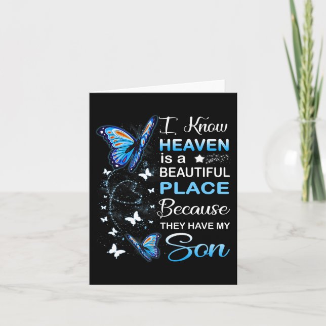 Carte Mon Fils Est Mon Ange Gardien Dans Le Jour Du Mémo (Devant)