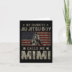 Carte Mon garçon préféré de Jiu Jitsu m'appelle Mimi la 