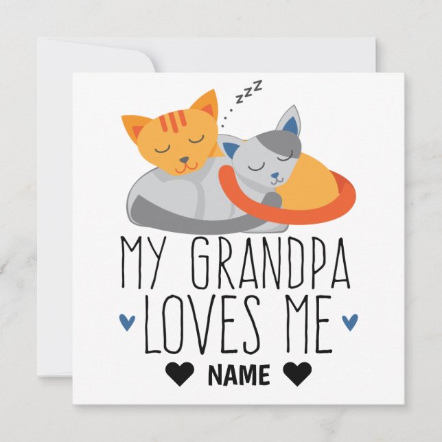 Carte Mon Grand-Père M'Aime (Devant)