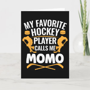 Carte Mon Joueur De Hockey Préféré M'appelle Momo 
