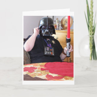 CARTE MON JOUR PRÉFÉRÉ JOUANT VADER FONCÉ