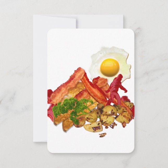 Carte Mon Ketchup Gone Squatchine pour Bacon (Devant)