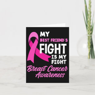 Carte Mon meilleur combat d'ami est mon combat cancer du