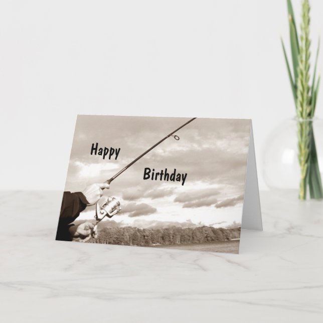 CARTE MON PÊCHEUR PRÉFÉRÉ À SON ANNIVERSAIRE (Devant)