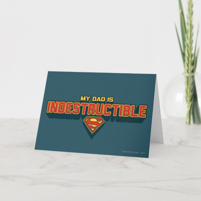Carte Mon père est indestructible (Devant)