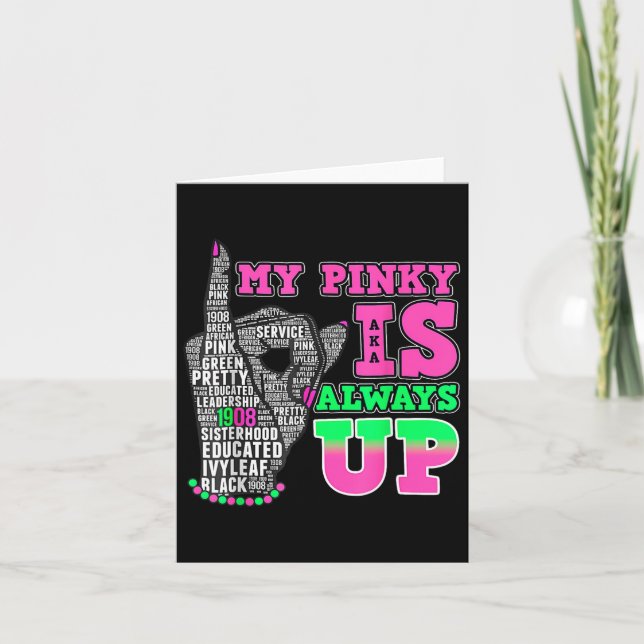 Carte Mon Pinky Est Toujours En Haut Aka Noir Histoire M (Devant)