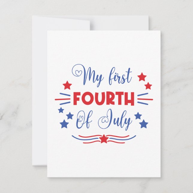 Carte Mon premier 4 juillet (Devant)