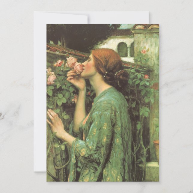 Carte Mon Rose doux, ou Âme du Rose par Waterhouse (Devant)