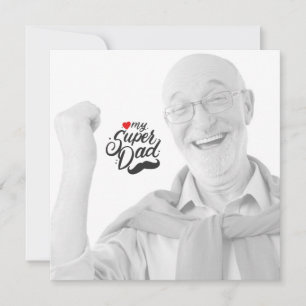 Carte Mon super papa, Bonne Fête des pères, papa