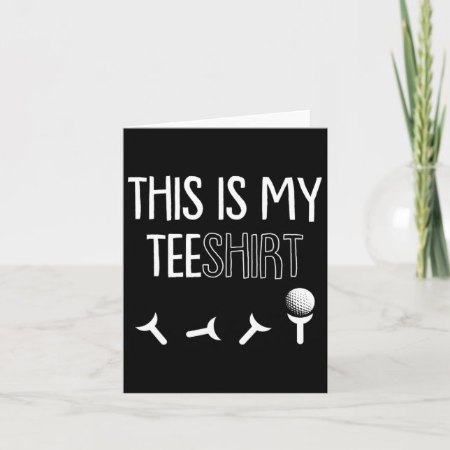 Carte Mon Tee Fête des pères Golf Sport Pun Golf Golf Go (Devant)