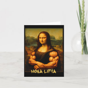 Carte Mona Lifta Muscle Mona Lisa Bodybuilder Gym Et Ar