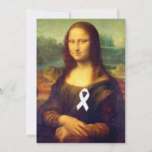 Carte Mona Lisa Au Ruban Blanc