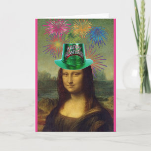 Carte Mona Lisa, Bonne Année, Art