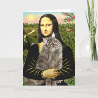 Carte Mona Lisa - Chat des Forêts Norvégiennes