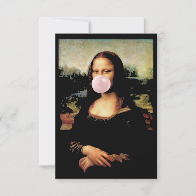 Carte Mona Lisa Chewing Gum (Devant)